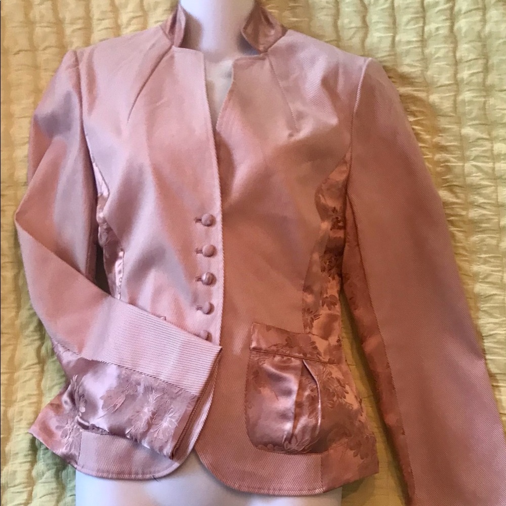 NWT VINTAGE ARDEN B SILK INSET TWILL JACKET SZ 6